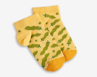 Peas Low Socks / Lindos calcetines coloridos para hombres y mujeres / Regalo para él y ella / Diseño divertido