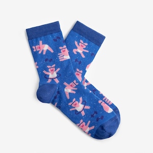 Gymnast Pigs Socks Cute Pigs Colorful socks for men and women Gift for him & her Funny design image 1