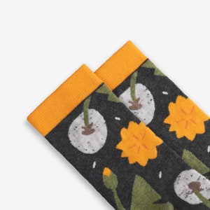 Dandelion Socks Colorful socks for men and women Gift for him & her Funny design image 2