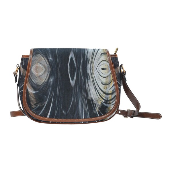 1-The Visible Wind-64-Saddle Bag (Model 1649) (Small)-Cecile Grace Charles Designs