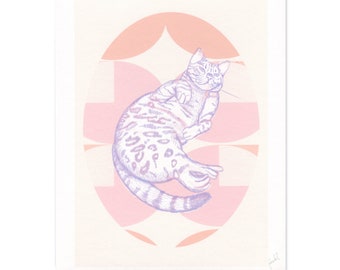 ZoOcean: [Cat Seal] Art Print