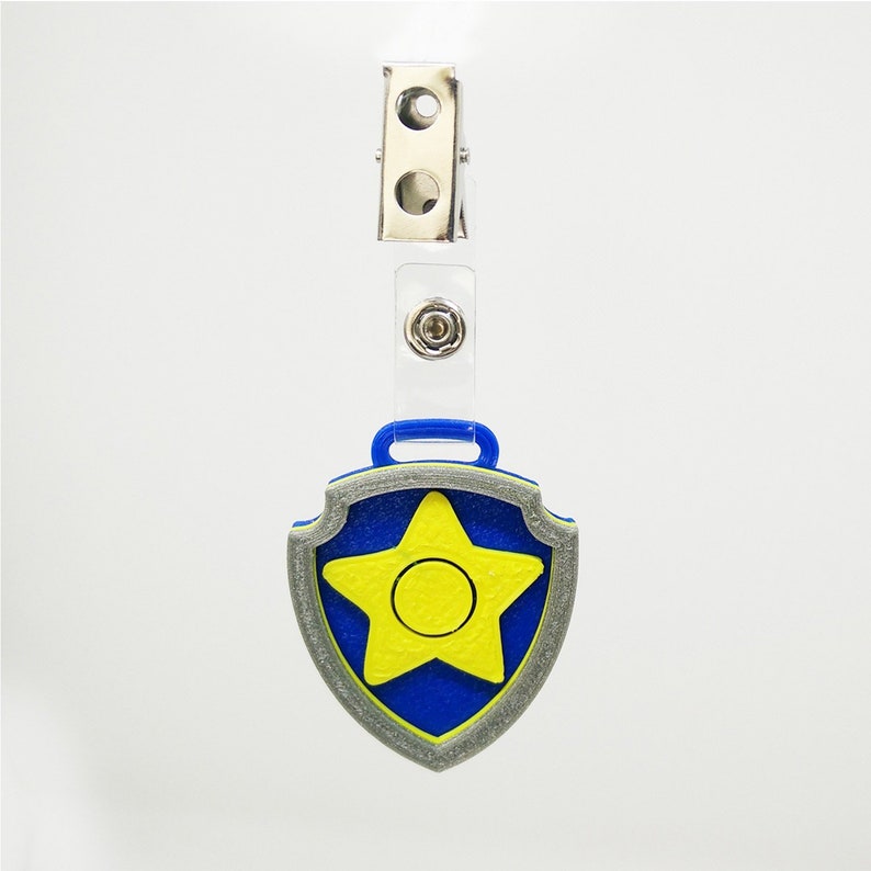 Paw Patrol Chase 3D printed badge | Etsy