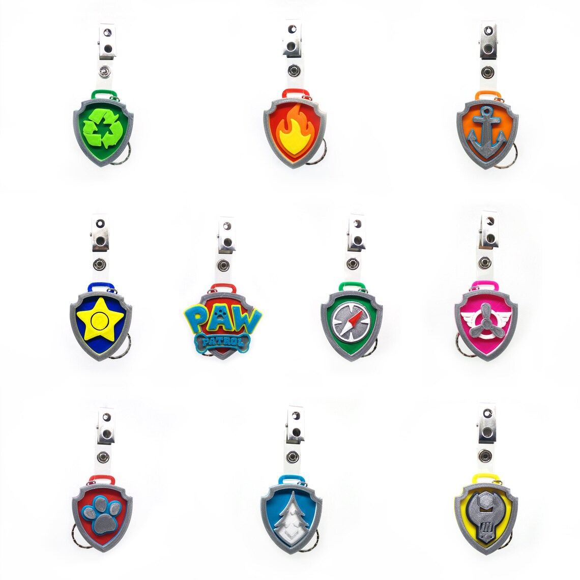 Paw Patrol Badges Set of 10 - Etsy Australia