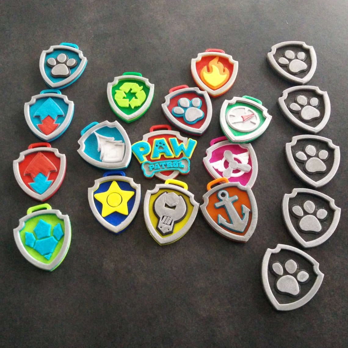 Paw Patrol 3D gedrucktes Abzeichen - Etsy