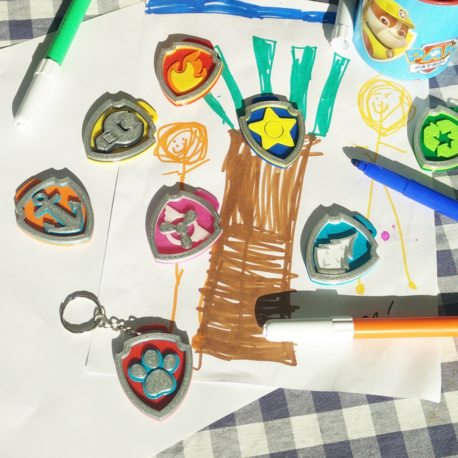 Paw Patrol Tracker 3D gedrucktes Abzeichen | Etsy