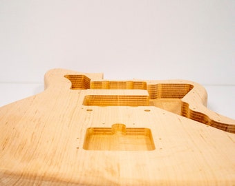 Guitar Pine Unfinished '62 JM Alder Body. Sanded