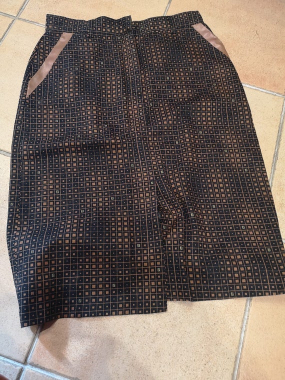 Fendi Authenticated Plain Cotton Skirt