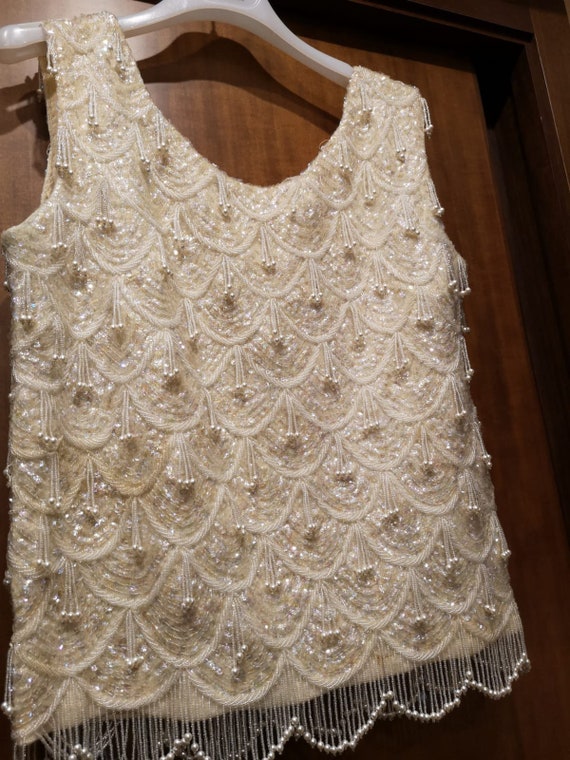 Handmade 80s silk top