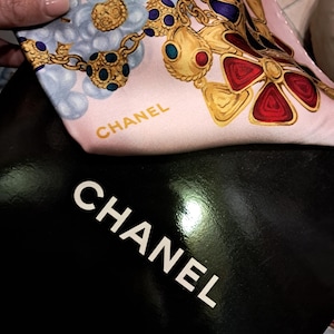 Chanel silk scarf