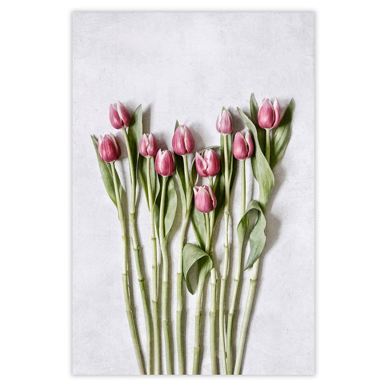 Pink Tulips Wall Art Set of 2 Floral Wall Art Tulip Home - Etsy
