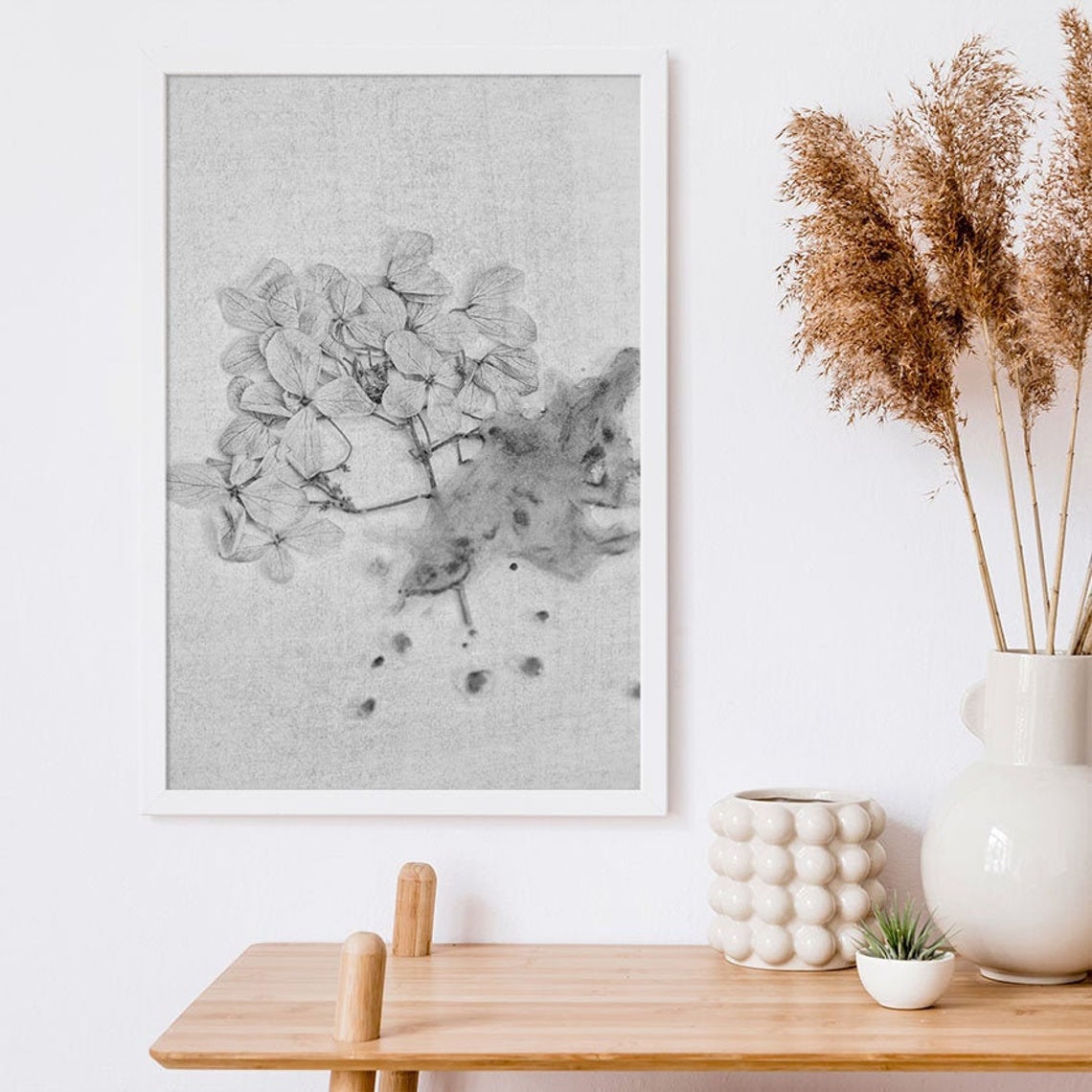 Black &amp; White Botanical Print Botanical Wall Art Botanical - Etsy