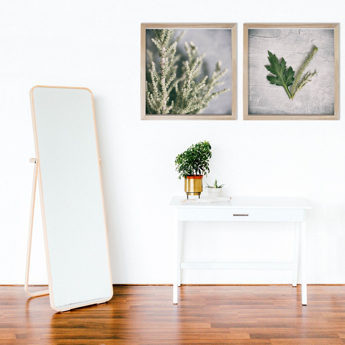 Leaf Print Plant Prints Wall Art Greenery Wall Art Greenery Etsy