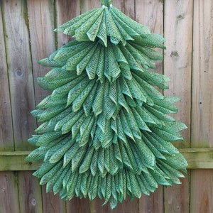 Christmas Wreath, DIY Christmas Tree, Front Door Wreath, Christmas Decor, Farmhouse DIY Christmas tree Wreath, Green Christmas Tree Wreath