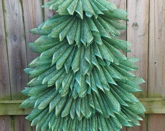 Christmas Wreath, DIY Christmas Tree, Front Door Wreath, Christmas Decor, Farmhouse DIY Christmas tree Wreath, Green Christmas Tree Wreath