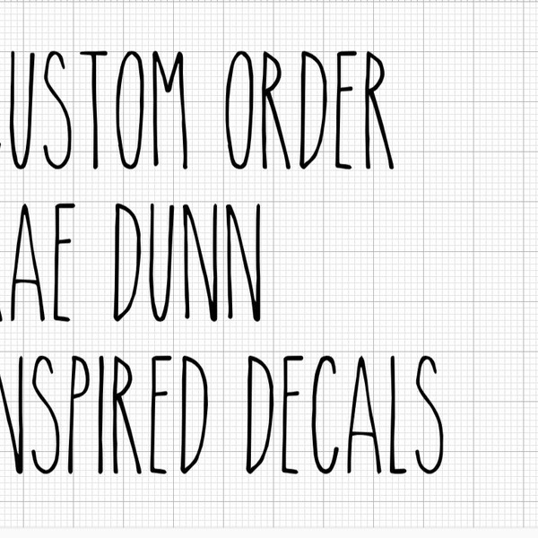Rae Dunn Decals Etsy