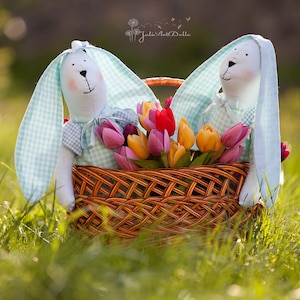 Textile Bunny, Tilda bunny, Easter bunny, Rabbit, bunny doll, Stuffed bunny, Soft toy, handmade toy, handmade bunny, interior toy