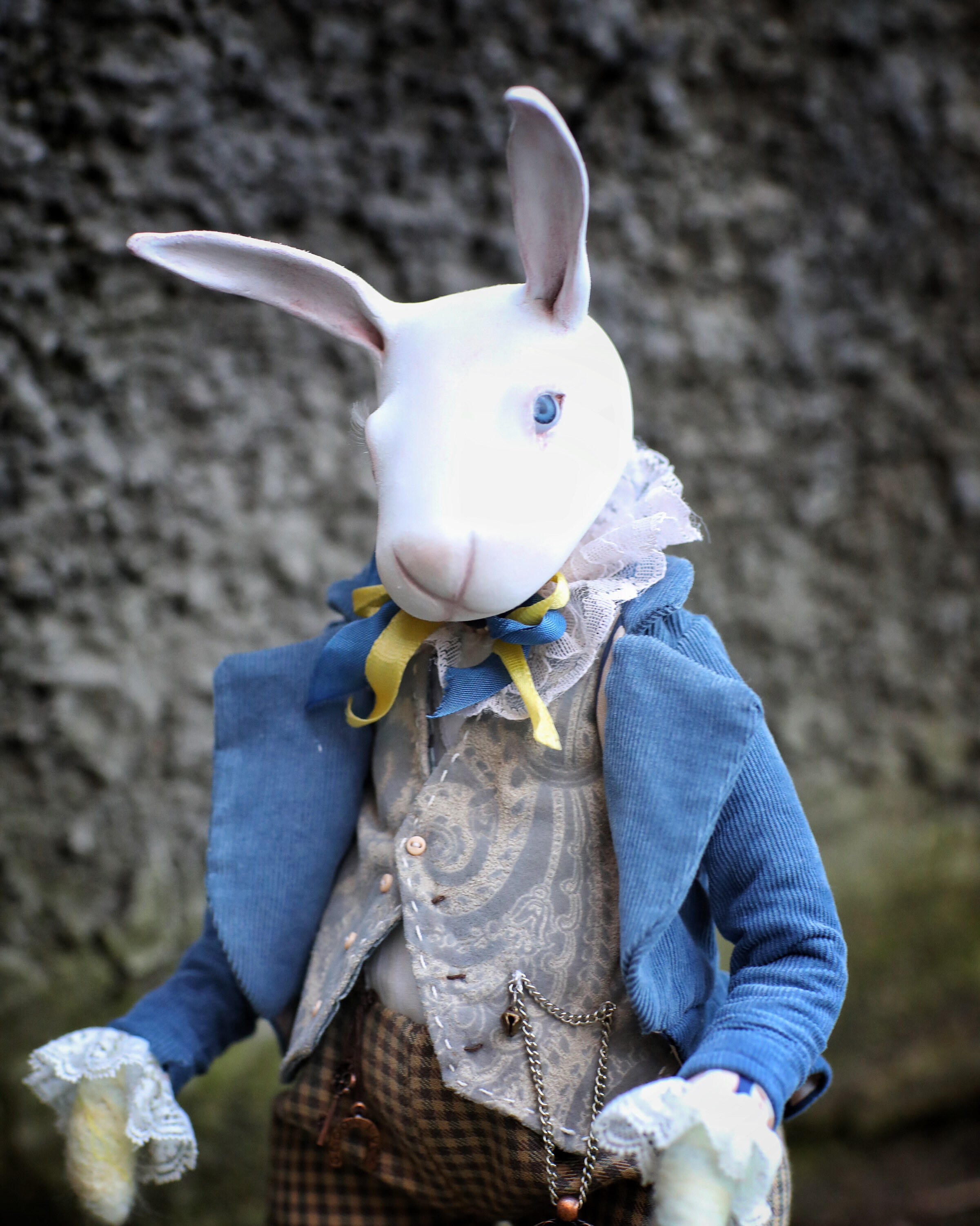 Art Doll White Rabbit From Alice in Wonderland, Ukrainian Doll ...