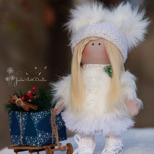Tilda doll, Fabric doll, Textile doll, Winter doll, Christmas doll Cloth doll, interior doll, handmade doll, collectible doll, ooak