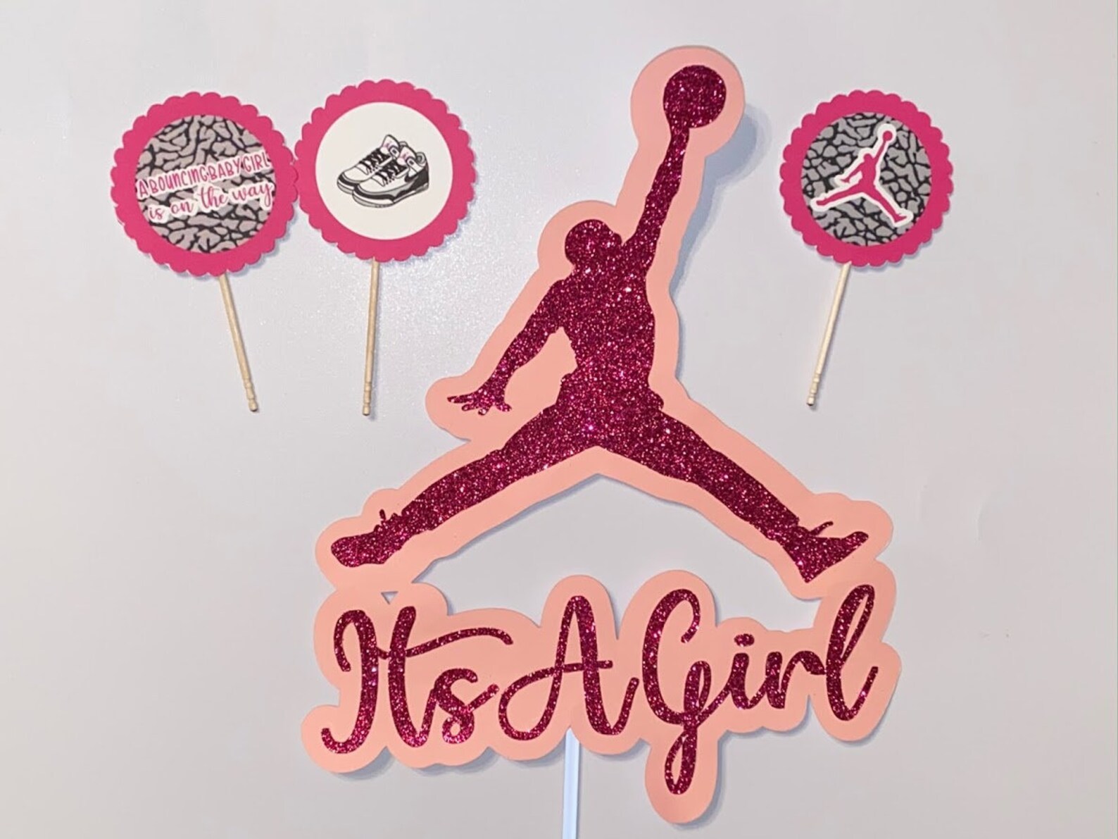 Air Jordan Inspired Cake Topper Cupcake Toppers Etsy