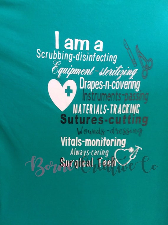 Surgical Tech Tee Etsy