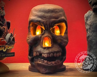 Teschio Sankara con pietre illuminate - Scala 1:6