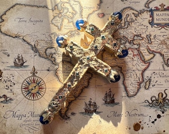 Unchartered Cross (Blue Gems)