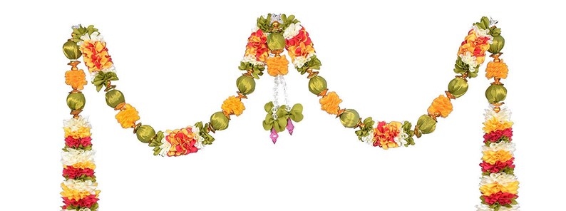 Fluffy Flower Artificial garlands Indian Cone Door Set Wall HangingDoor Hanging Marigold Christmas Special Wedding Decoration Home Decor