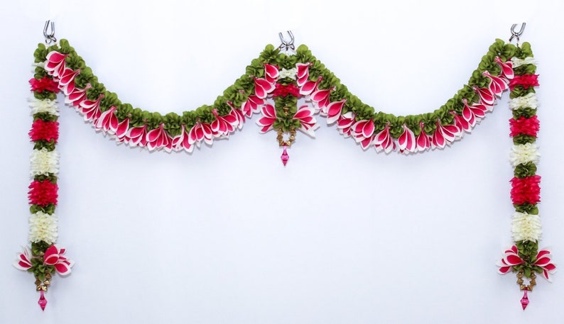 Fluffy Flower Artificial Garlands Indian Champa Door Set Wall Etsy