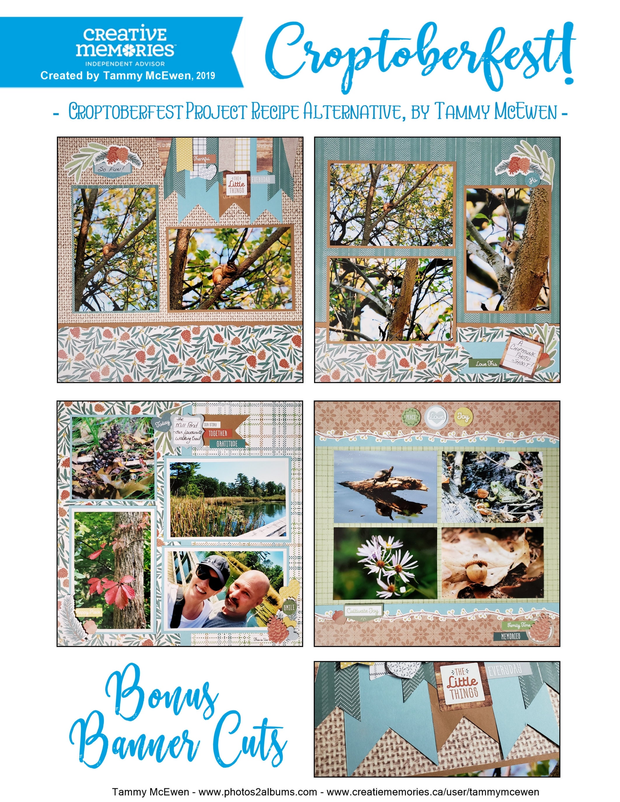 Croptoberfest Project Recipe Alternative BONUS Banner Cuts Etsy