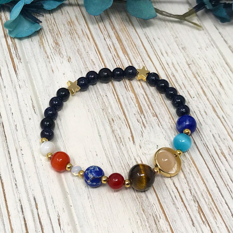 etsy solar system bracelet