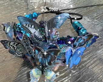 Festival Butterfly Crown-Sequin Stardust Butterfly Crown
