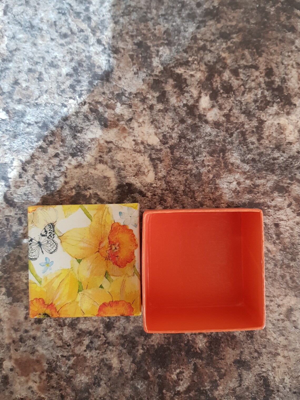 Beautiful Spring Daffodil Gift Boxes. Hand painted and Etsy