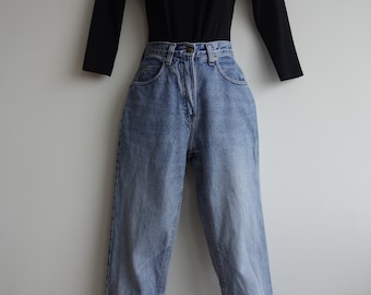 Heavy duty denim jeans vintage 1990s XS or tiny waist 100% cotton
