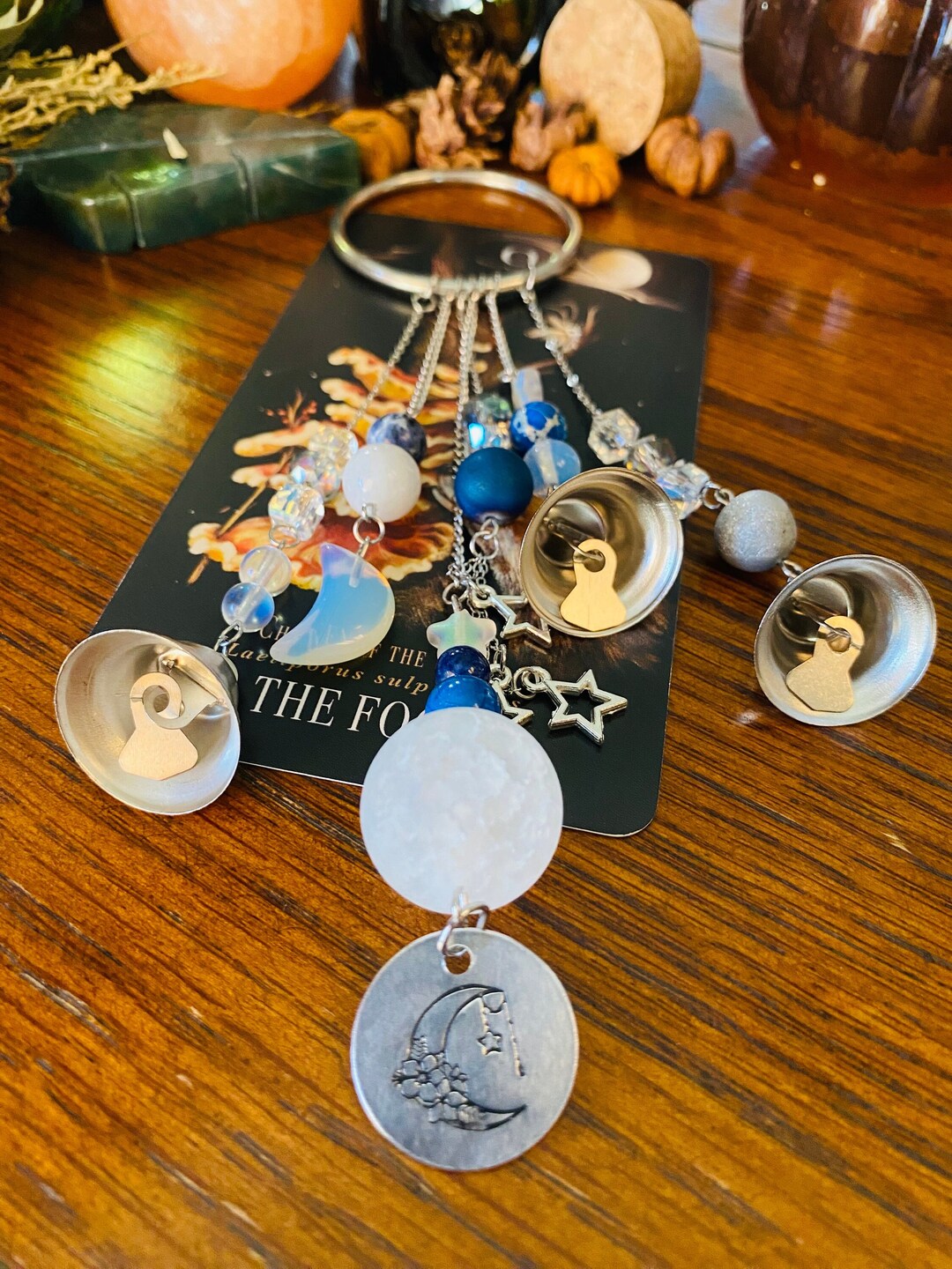 Blue Moon Bells. Moon Bells. Witch Bells. Luck Bells. Magic Witch Bells