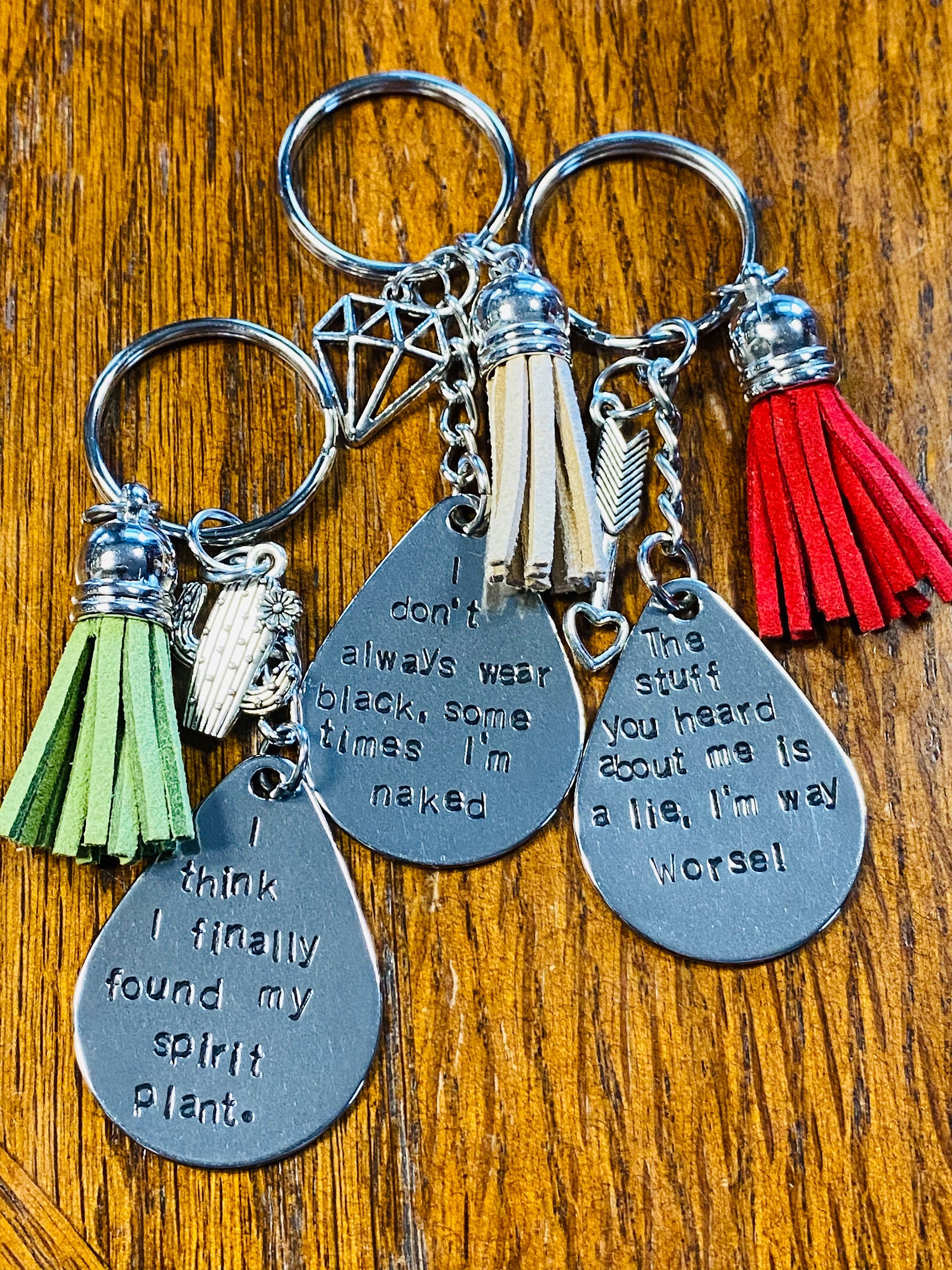 Sarcastic Keychains Custom Keychain Personalized Keychain Etsy