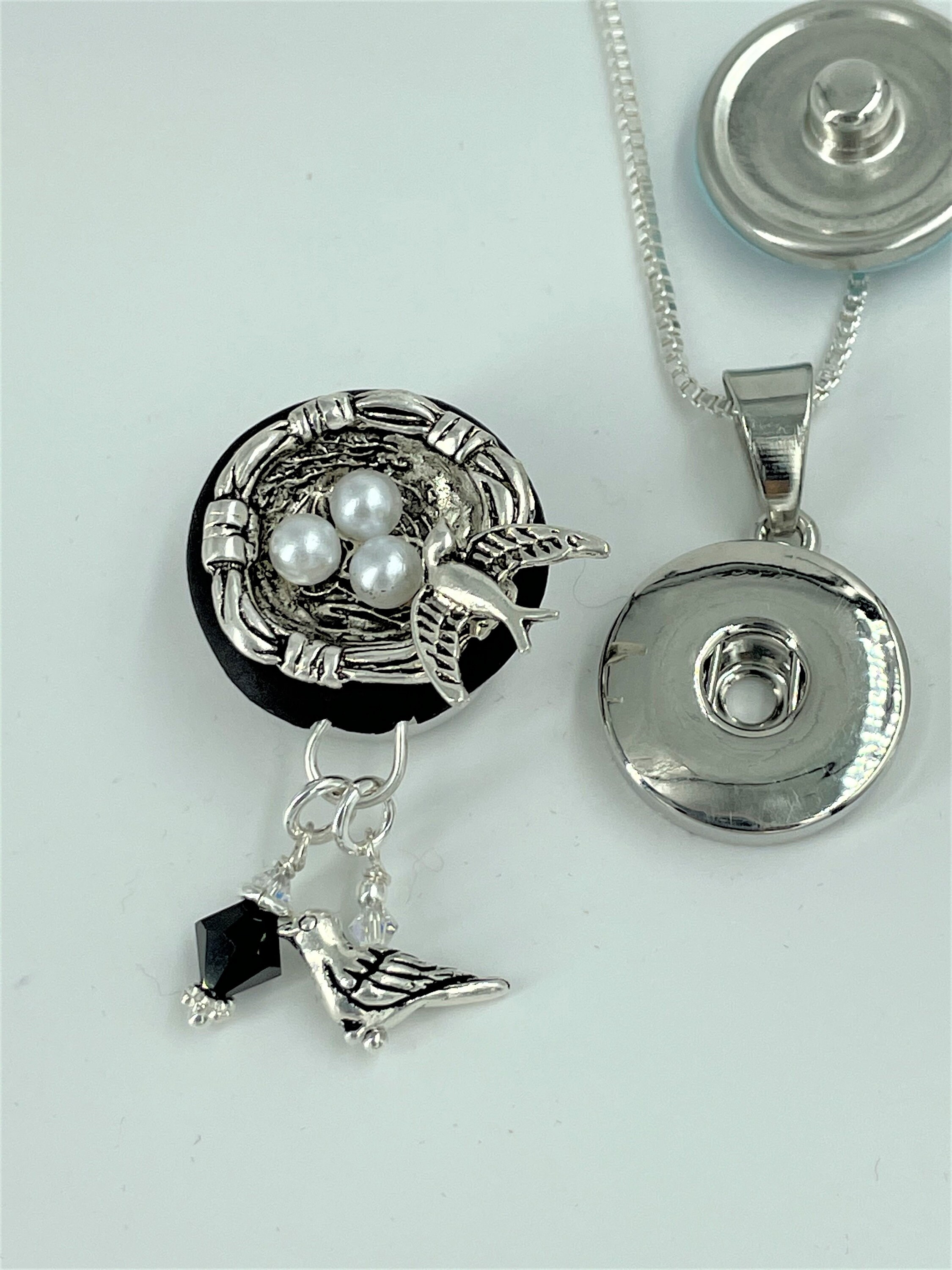 Bird Nest & Birds 18/20mm Dangle Jazz Snaps - Etsy