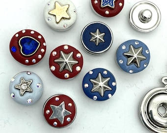 Star 12mm Jazz Snaps Mini Petite for Snap Button Jewelry