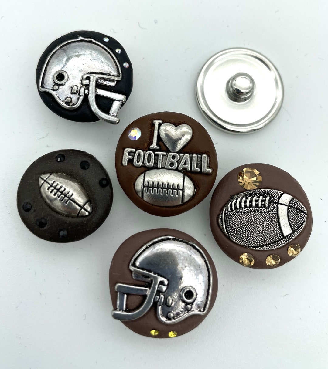 Football Helmet 18/20mm Jazz Snaps Standard Size for Snap Etsy