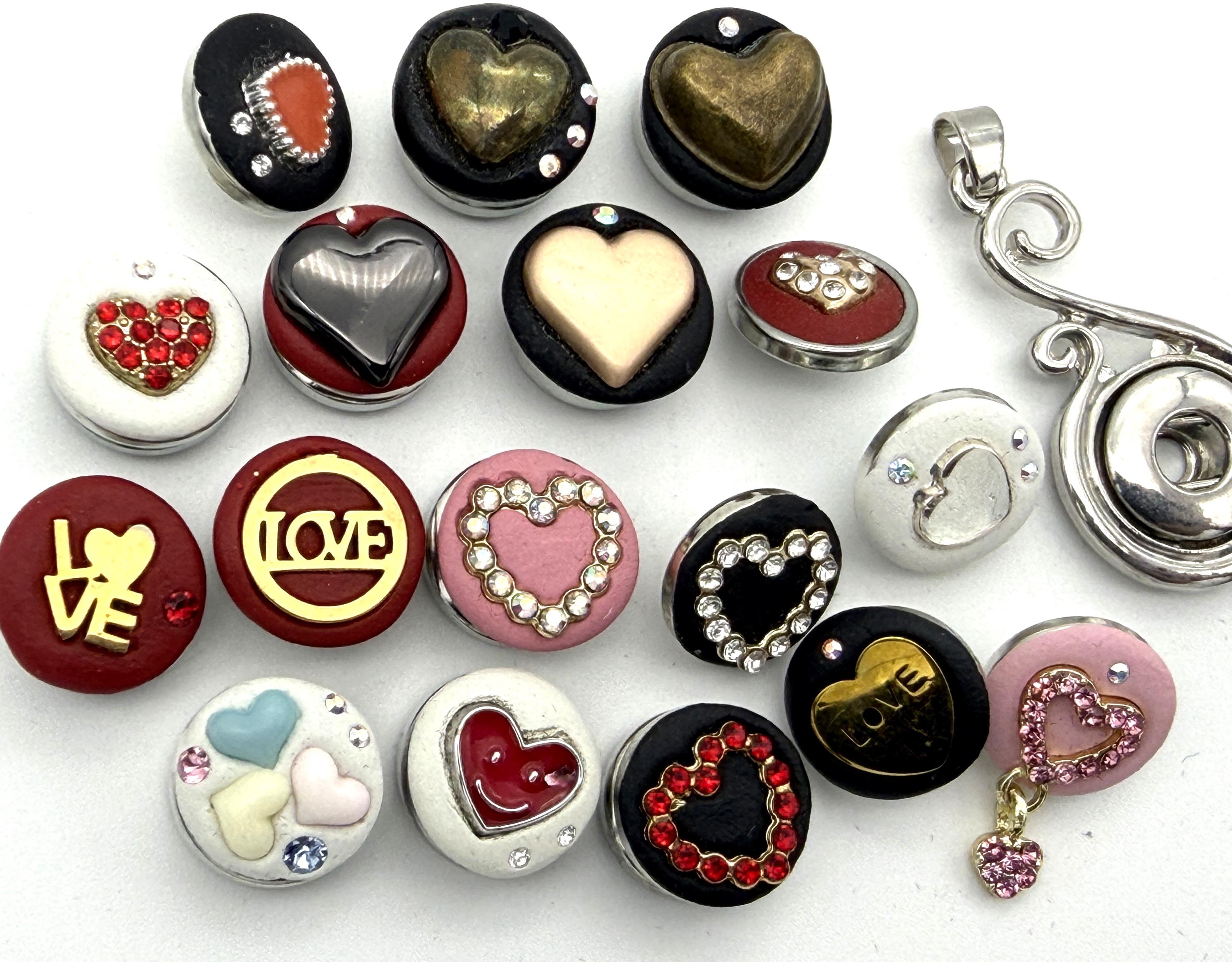 Heart, Happy Heart, Love, Valentine 12mm Mini Petite Jazz Snapstm