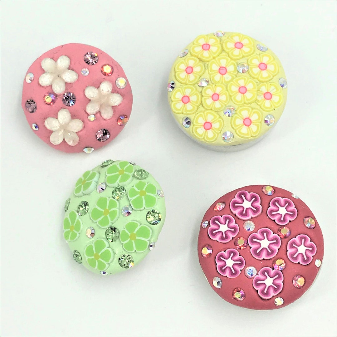 Colorful Flower Clay 18mm Jazz Snaps for Snap Button Jewelry - Etsy