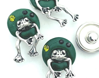 Frog 12mm Jazz Snaps for Snap Button Jewelry