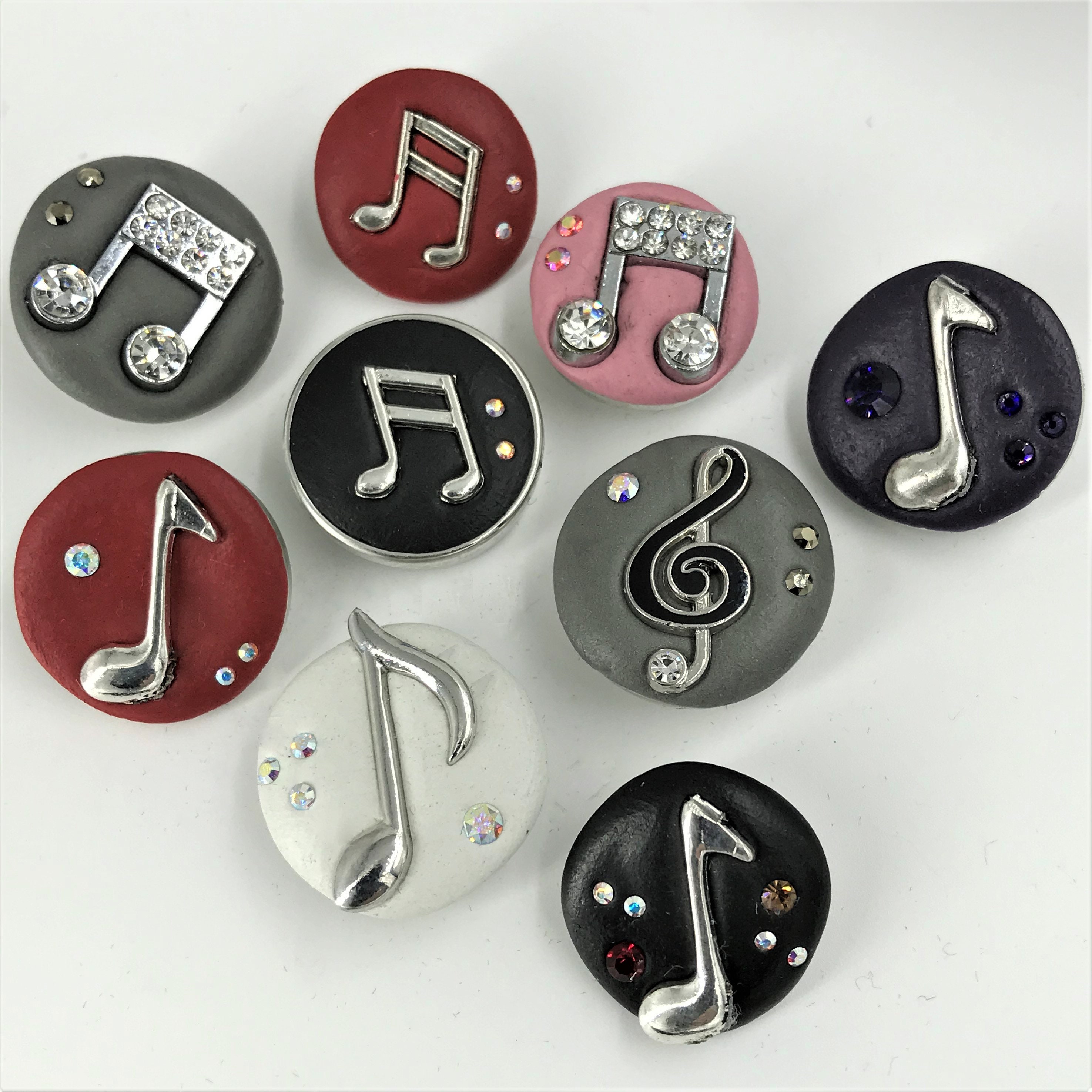 Music Note 18/20mm Jazz Snaps | Etsy