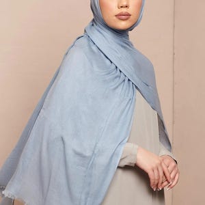 Airy Blue Lenzing Modal Hijab - CAVE
