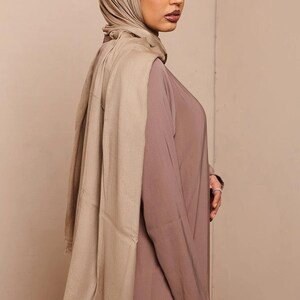 Pale Khaki Lenzing Modal Hijab - CAVE