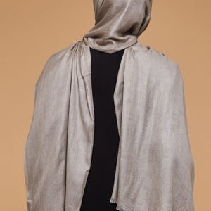 Latte Lenzing Modal Hijab - CAVE