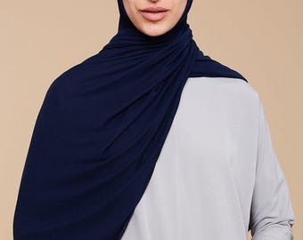 Egyptian Blue Soft Modal Jersey Hijab