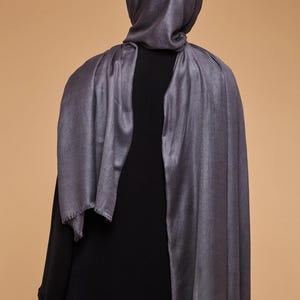 Shadow Charcoal Lenzing Modal Hijab - CAVE
