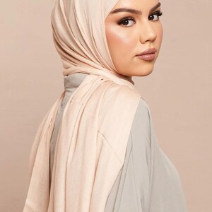 Pastel Rose Tan Lenzing Modal Hijab - CAVE