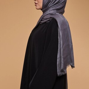 Shadow Charcoal Lenzing Modal Hijab - CAVE
