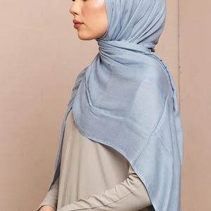 Airy Blue Lenzing Modal Hijab - CAVE
